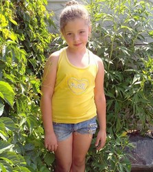 beauty kids in a skirt